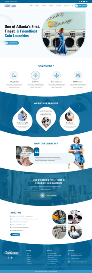 Web Design by rightway for Atlanta Laundry Company, Inc. | Design: #27780476