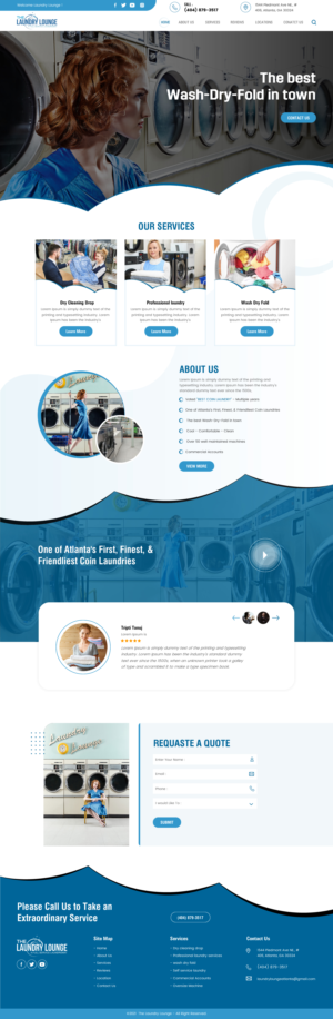 Web Design by rightway for Atlanta Laundry Company, Inc. | Design: #27780477
