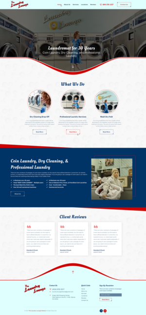 Web Design by Ved Web Services for Atlanta Laundry Company, Inc. | Design #27767596