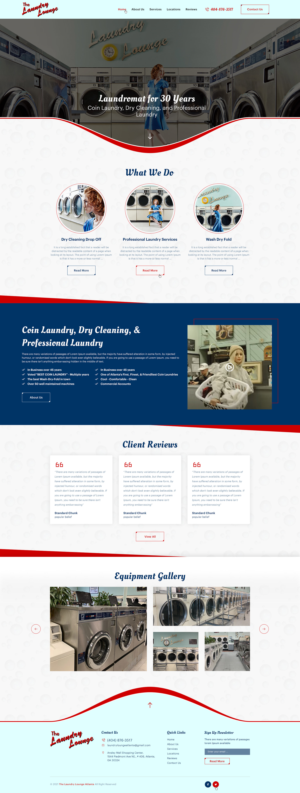 Web Design par Ved Web Services pour Atlanta Laundry Company, Inc. | Design : #27767597