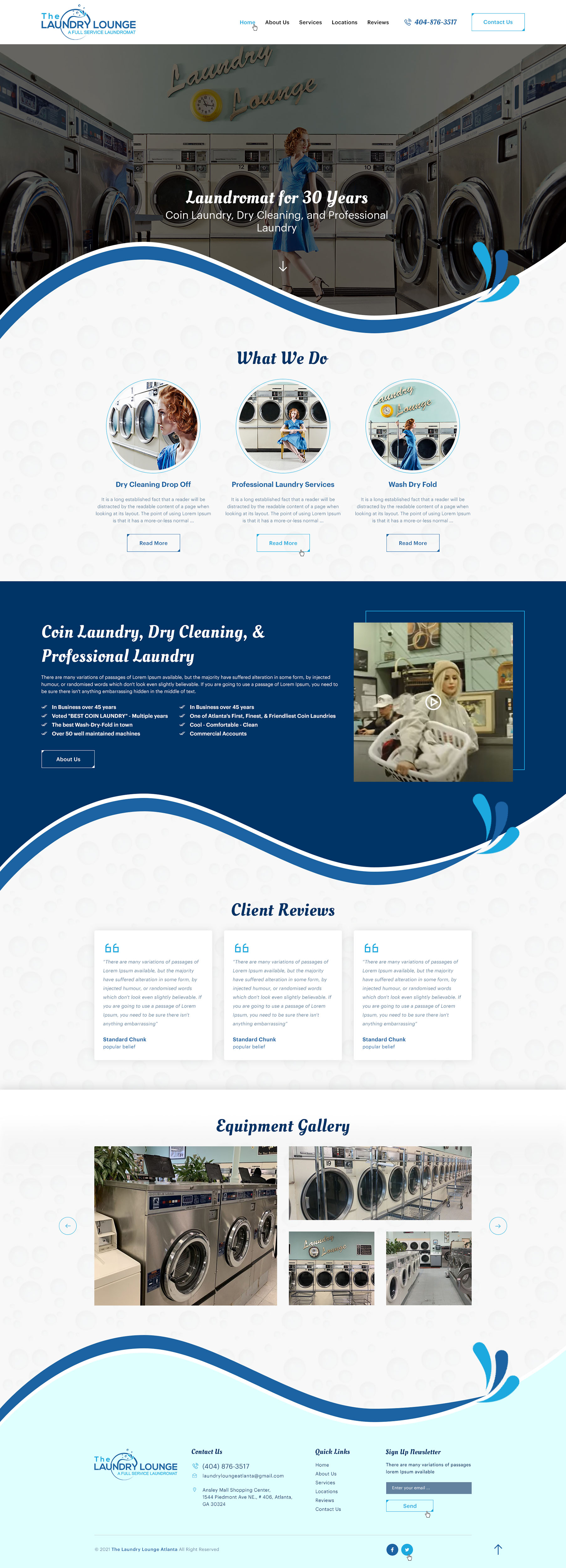Web-Design von Ved Web Services für Atlanta Laundry Company, Inc. | Design #27786601