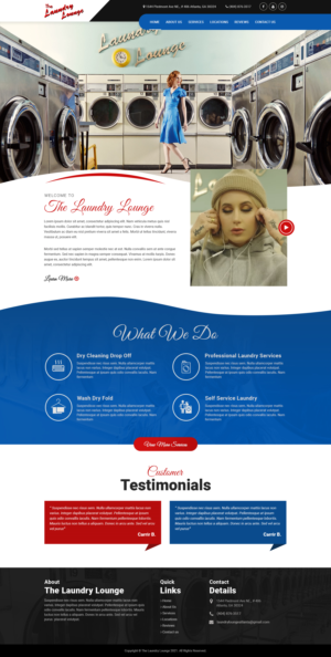 Web Design par Dream Logo Design pour Atlanta Laundry Company, Inc. | Design : #27767151