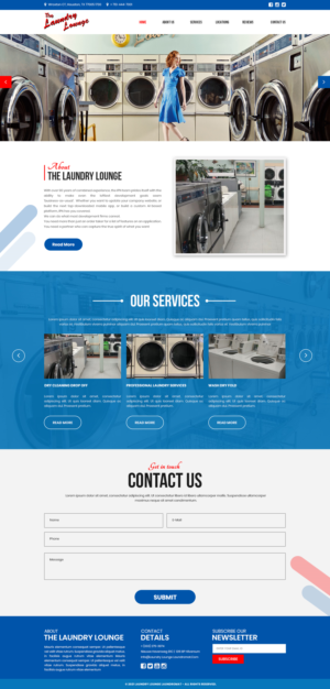 Web Design by Dream Logo Design for Atlanta Laundry Company, Inc. | Design #27767152