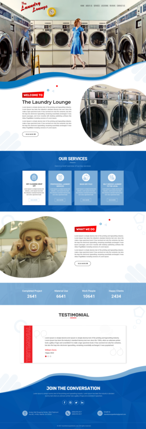 Web Design par Dream Logo Design pour Atlanta Laundry Company, Inc. | Design : #27767153