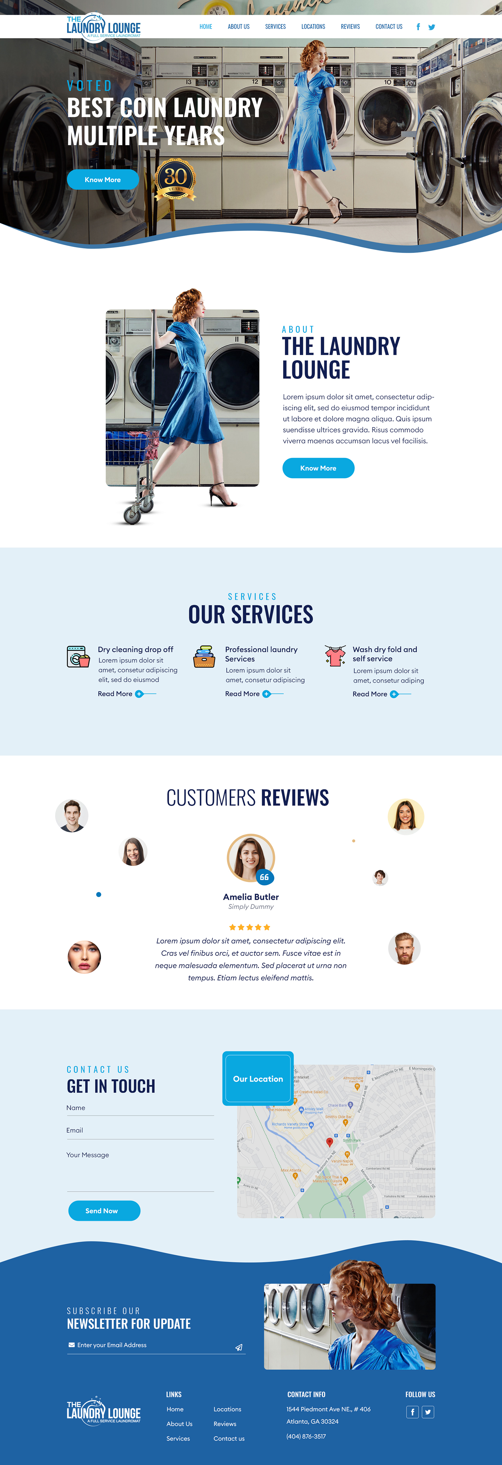 Web Design by sai.designer87 for Atlanta Laundry Company, Inc. | Design #27766841