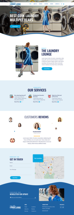 Web Design by sai.designer87 for Atlanta Laundry Company, Inc. | Design #27766841
