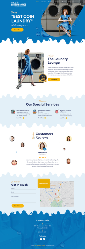 Web Design par sai.designer87 pour Atlanta Laundry Company, Inc. | Design : #27766842
