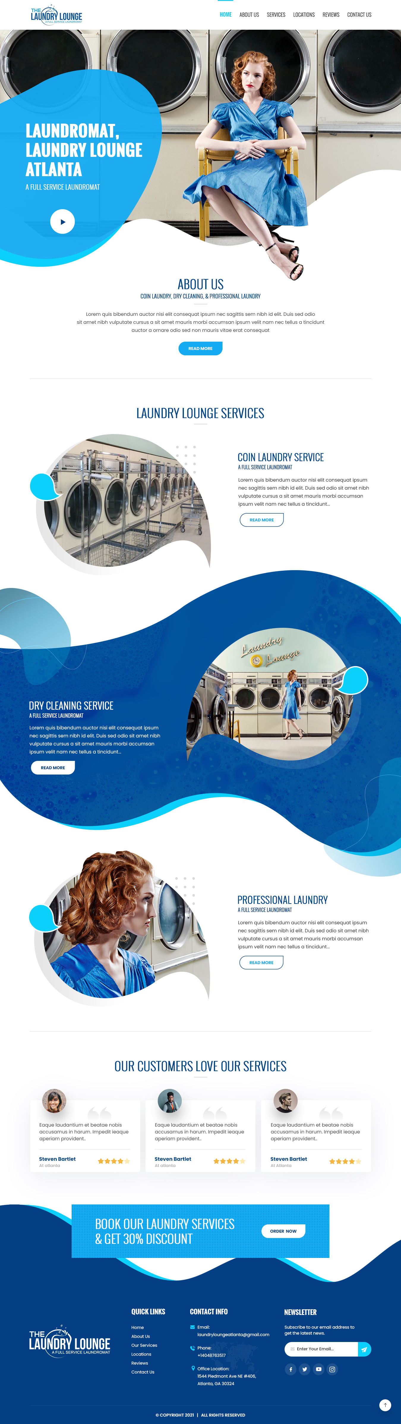 Web Design by nzdesigners for Atlanta Laundry Company, Inc. | Design #27765896