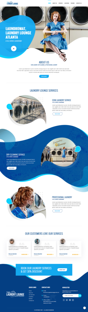 Web Design by nzdesigners for Atlanta Laundry Company, Inc. | Design #27765896