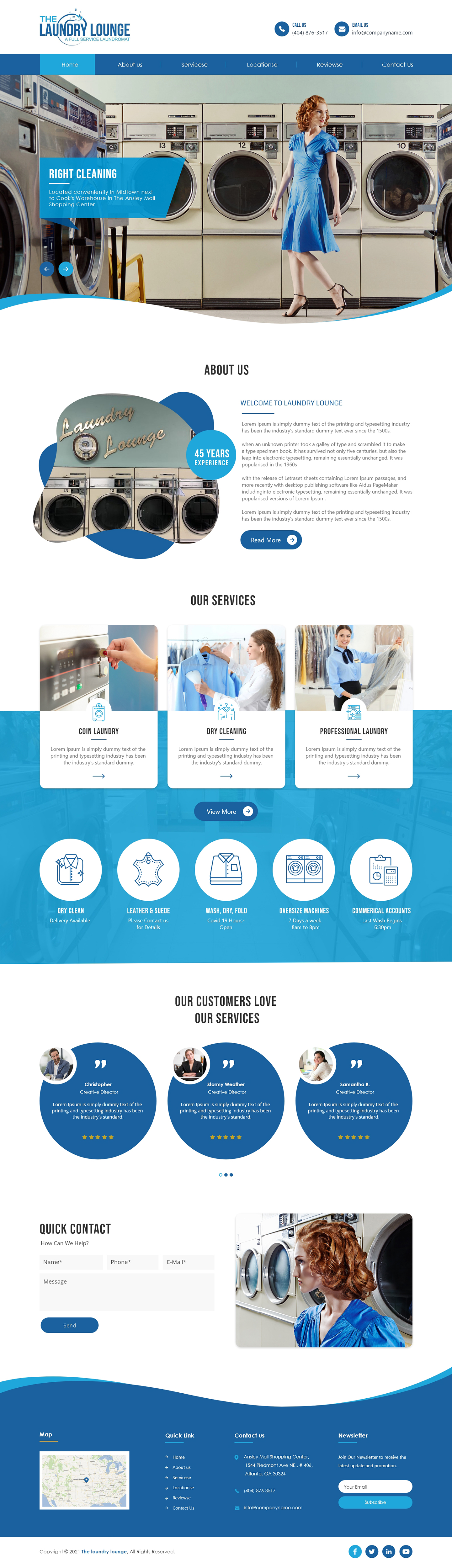 Web-Design von bdesigner9 für Atlanta Laundry Company, Inc. | Design #27779016
