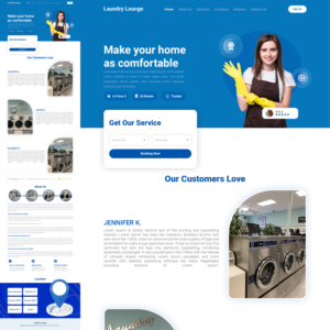 Web Design by dxdesignz for Atlanta Laundry Company, Inc. | Design #27787040