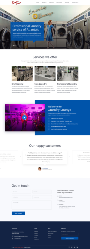 Web Design by OGMA CONCEPTIONS for Atlanta Laundry Company, Inc. | Design: #27778774