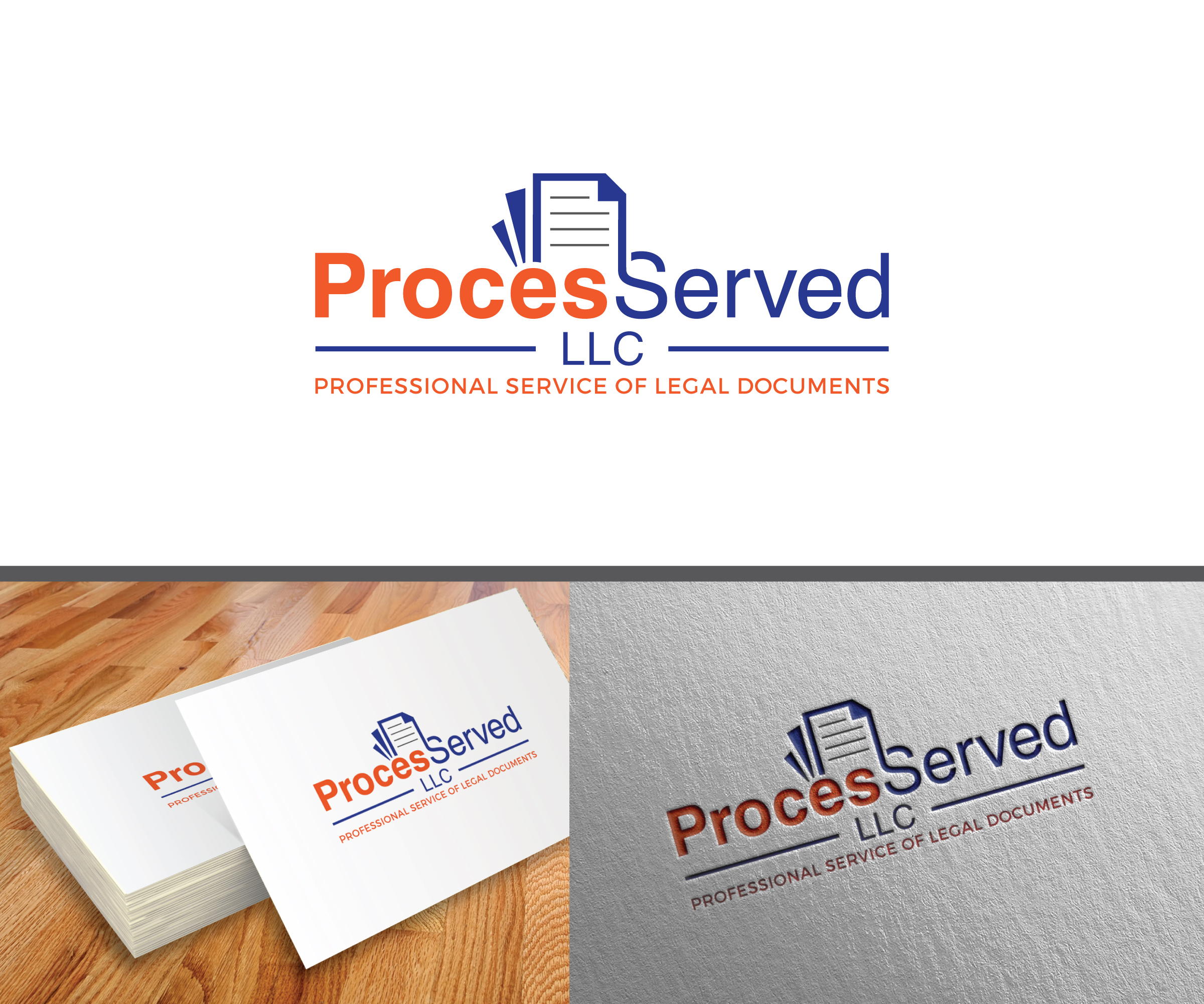 Logo Design by ecorokerz for ProcesServed, LLC | Design #27769932