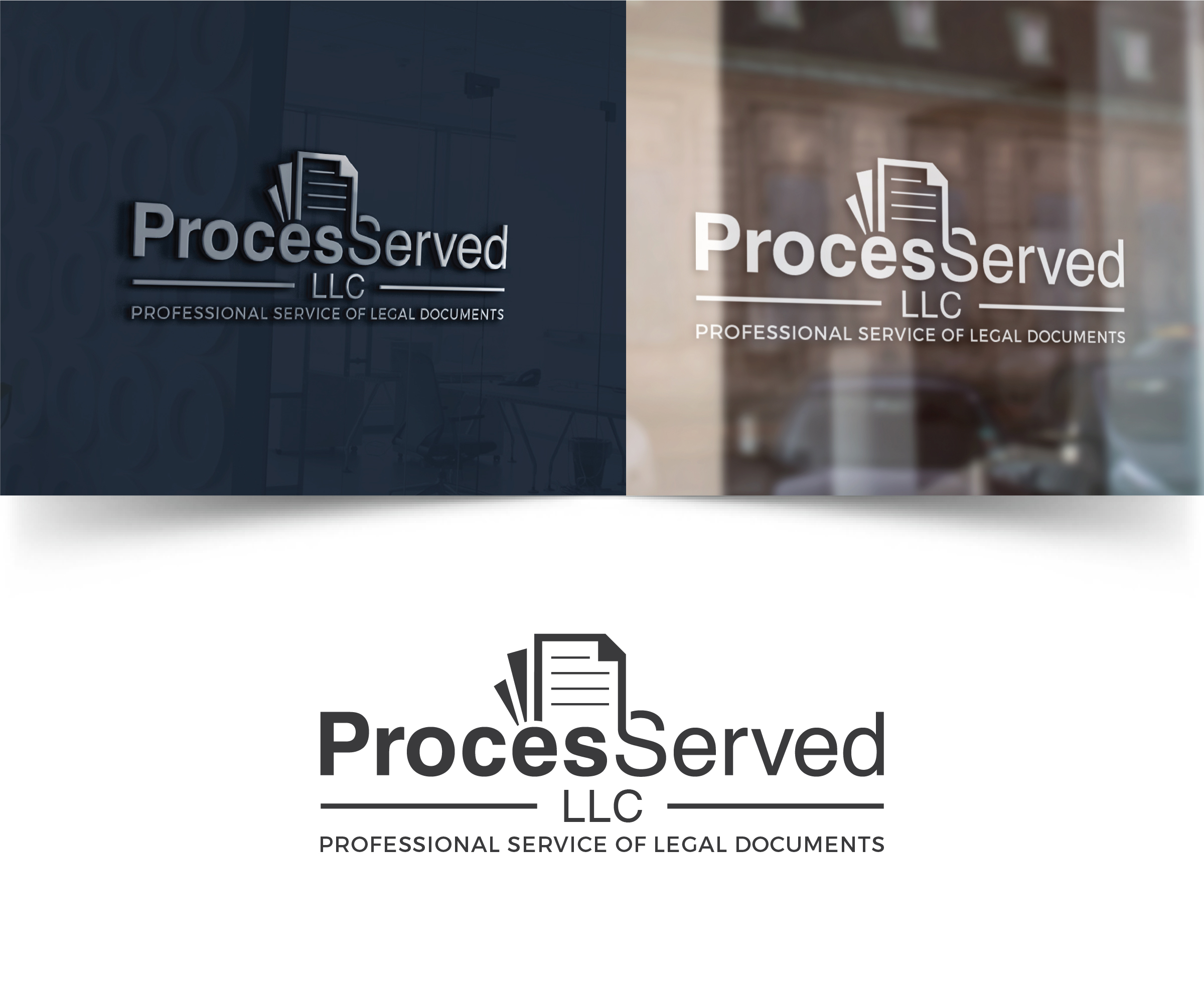 Logo Design by ecorokerz for ProcesServed, LLC | Design #27769933
