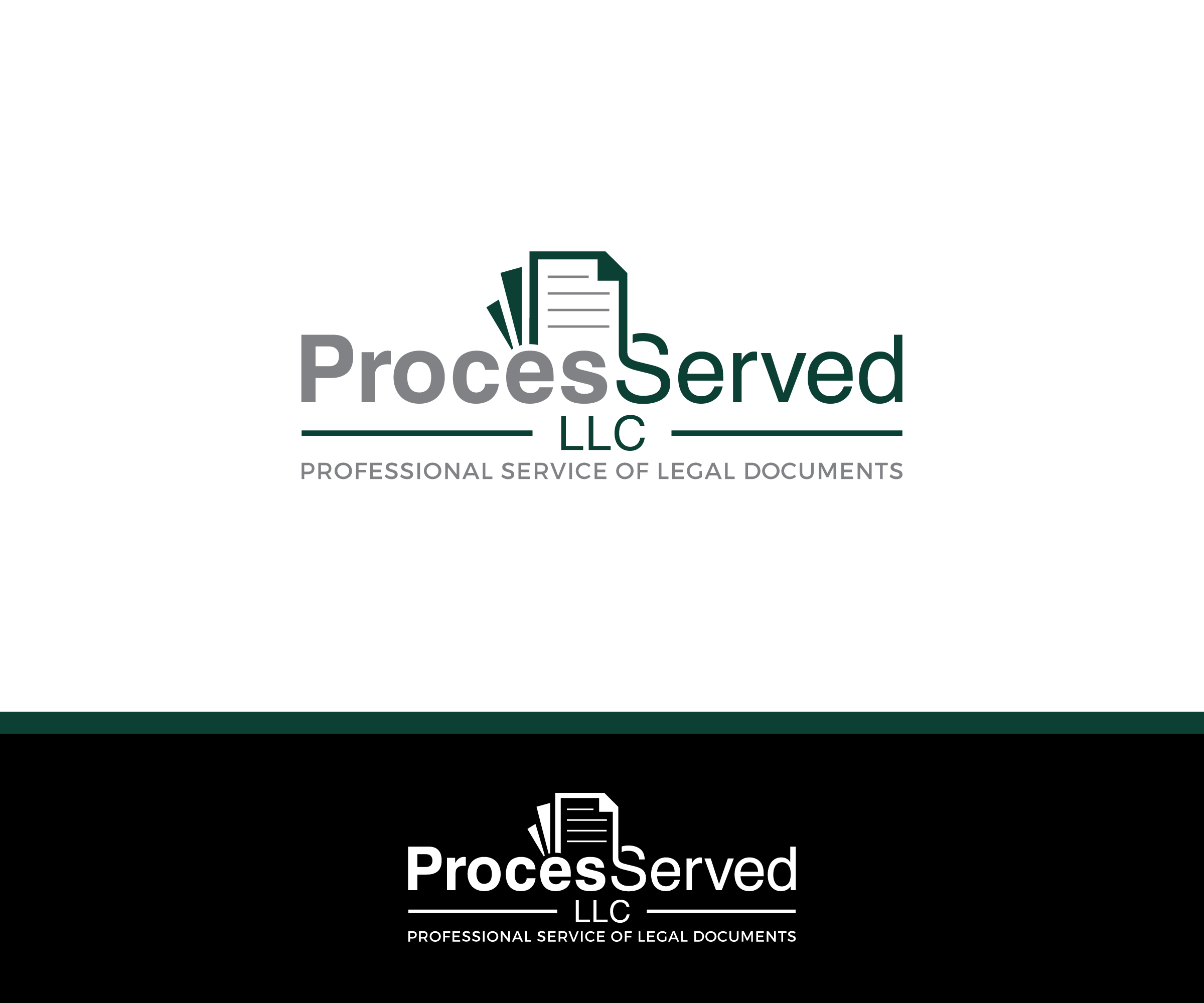 Logo Design by ecorokerz for ProcesServed, LLC | Design #27782684
