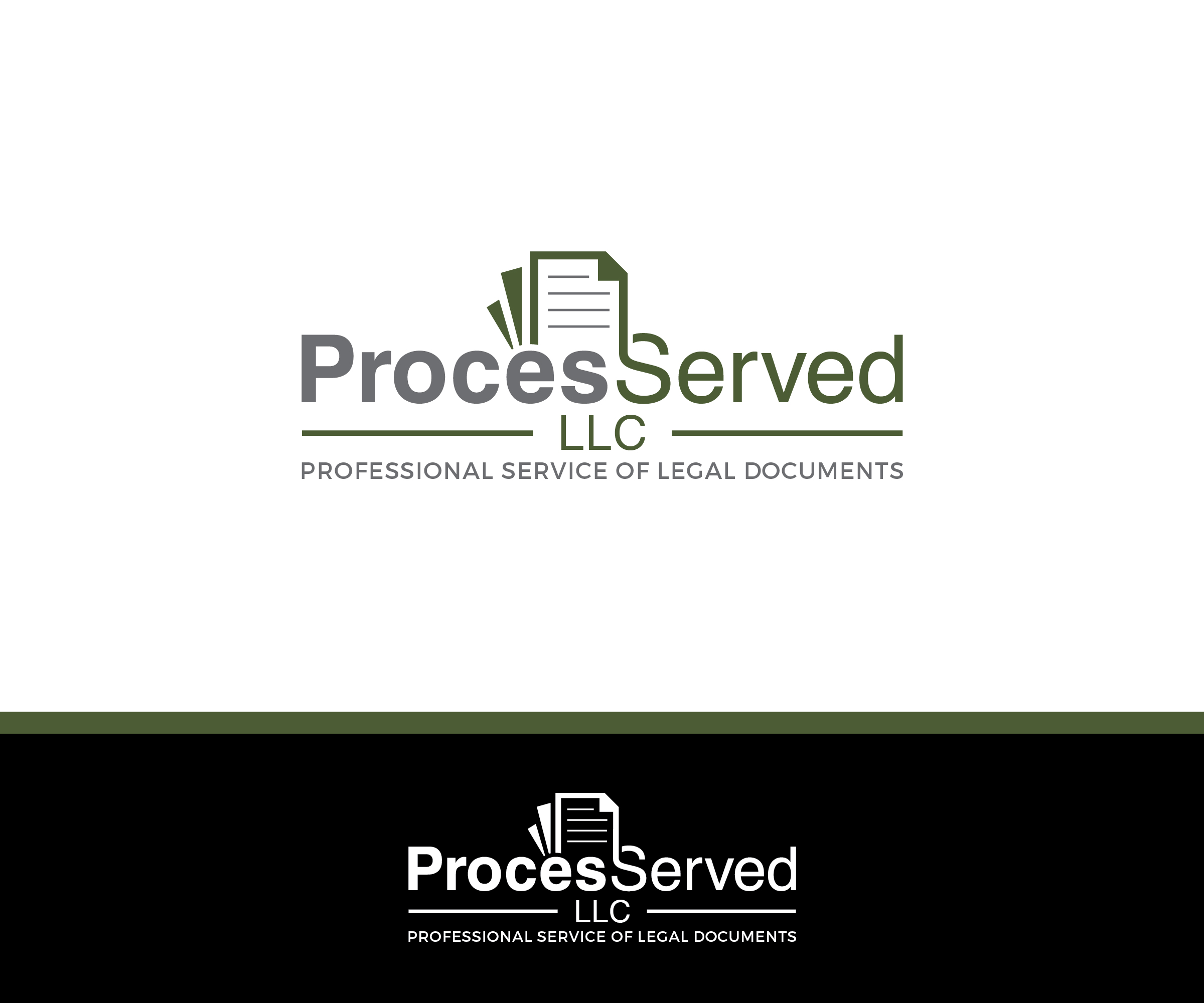 Logo Design by ecorokerz for ProcesServed, LLC | Design #27782685