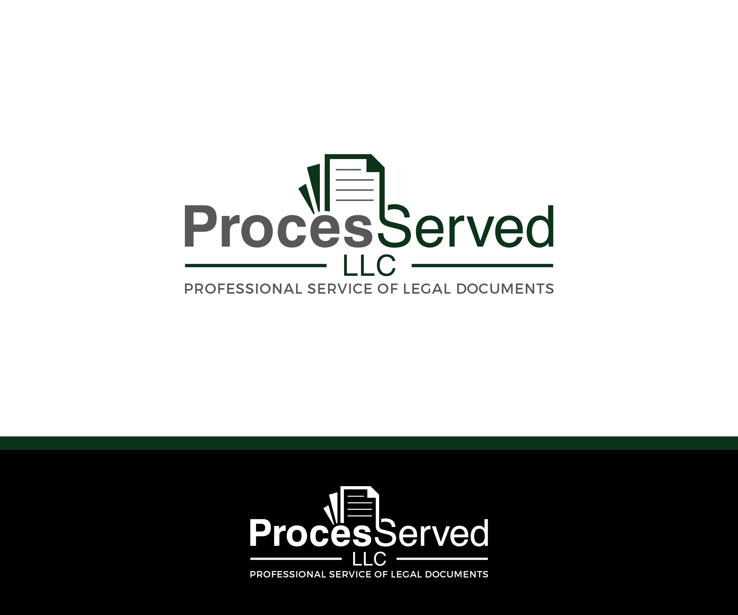 Logo Design by ecorokerz for ProcesServed, LLC | Design #27782709