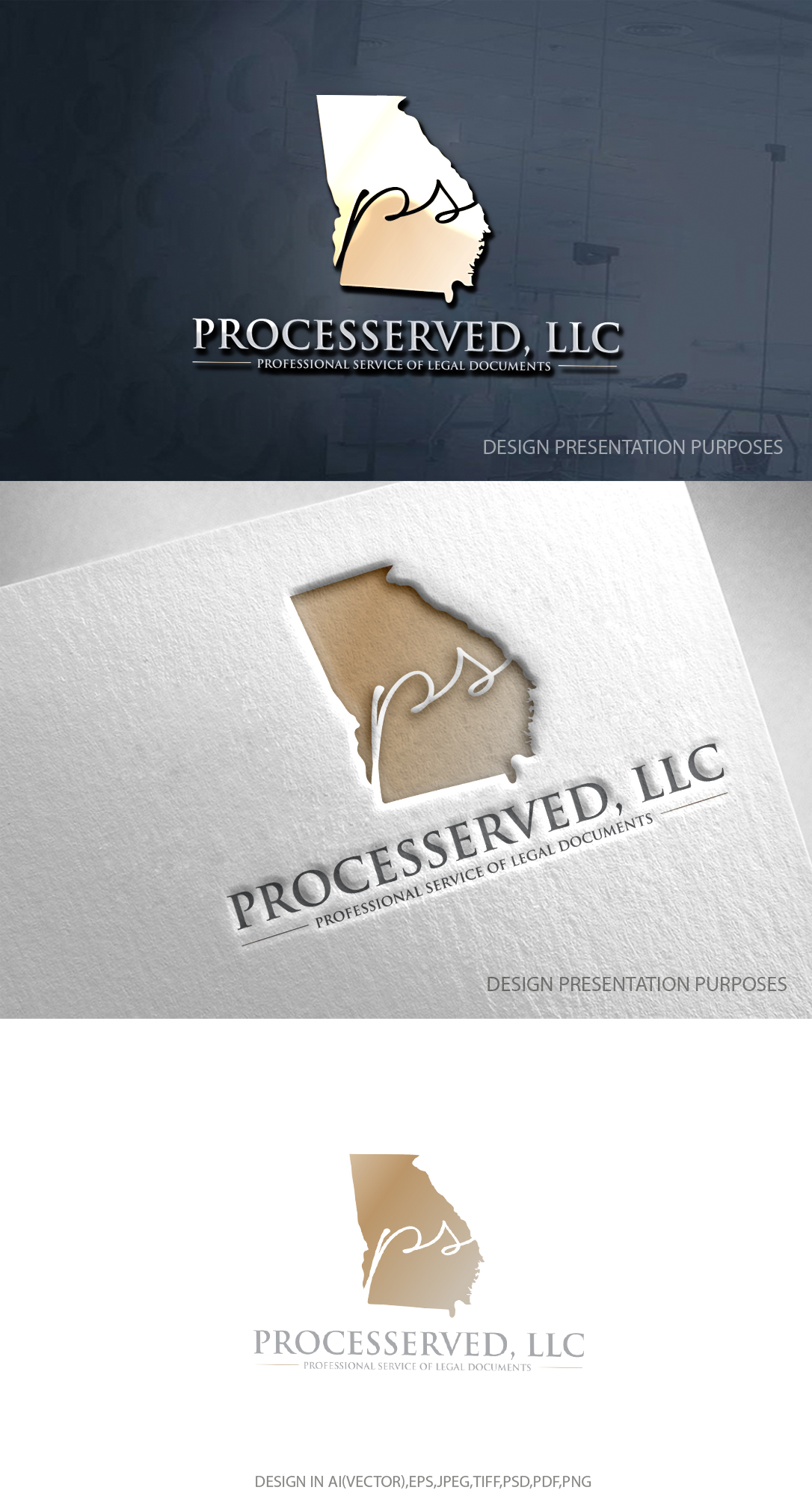 Logo Design by zebronicgraphic for ProcesServed, LLC | Design #27766324