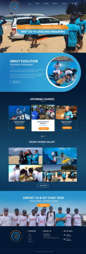 Web Design by Blue Sparrow for Evolution Training Programs | Design: #27770545