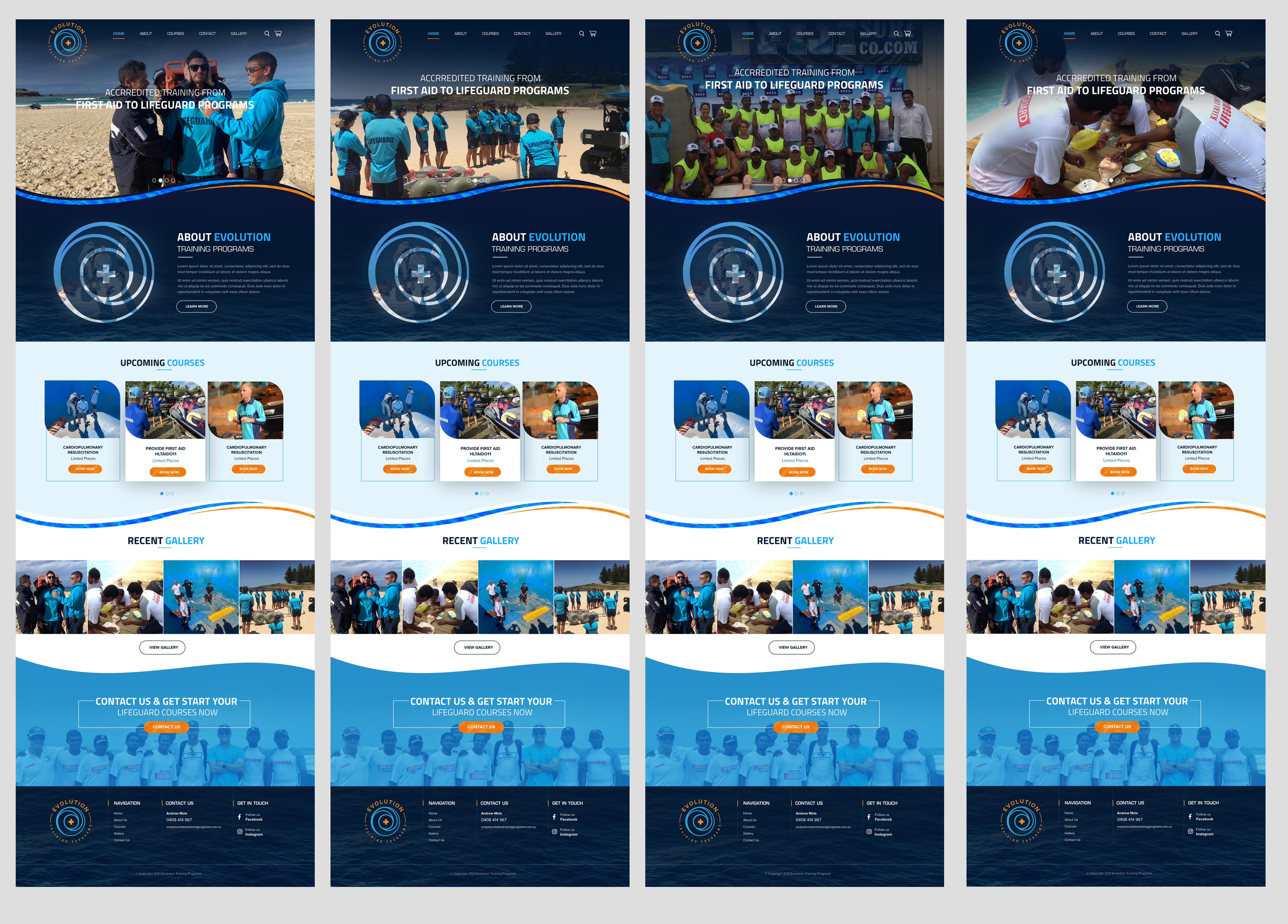 Web Design by Blue Sparrow for Evolution Training Programs | Design #27780433