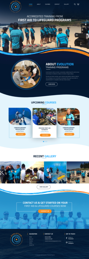 Web Design by Blue Sparrow for Evolution Training Programs | Design: #27782898