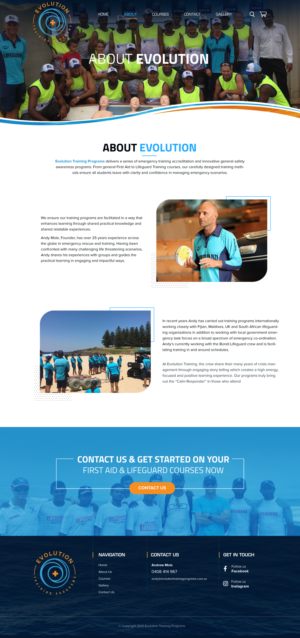 Web Design by Blue Sparrow for Evolution Training Programs | Design: #28215197