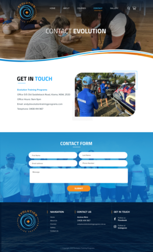 Web Design by Blue Sparrow for Evolution Training Programs | Design: #28215198