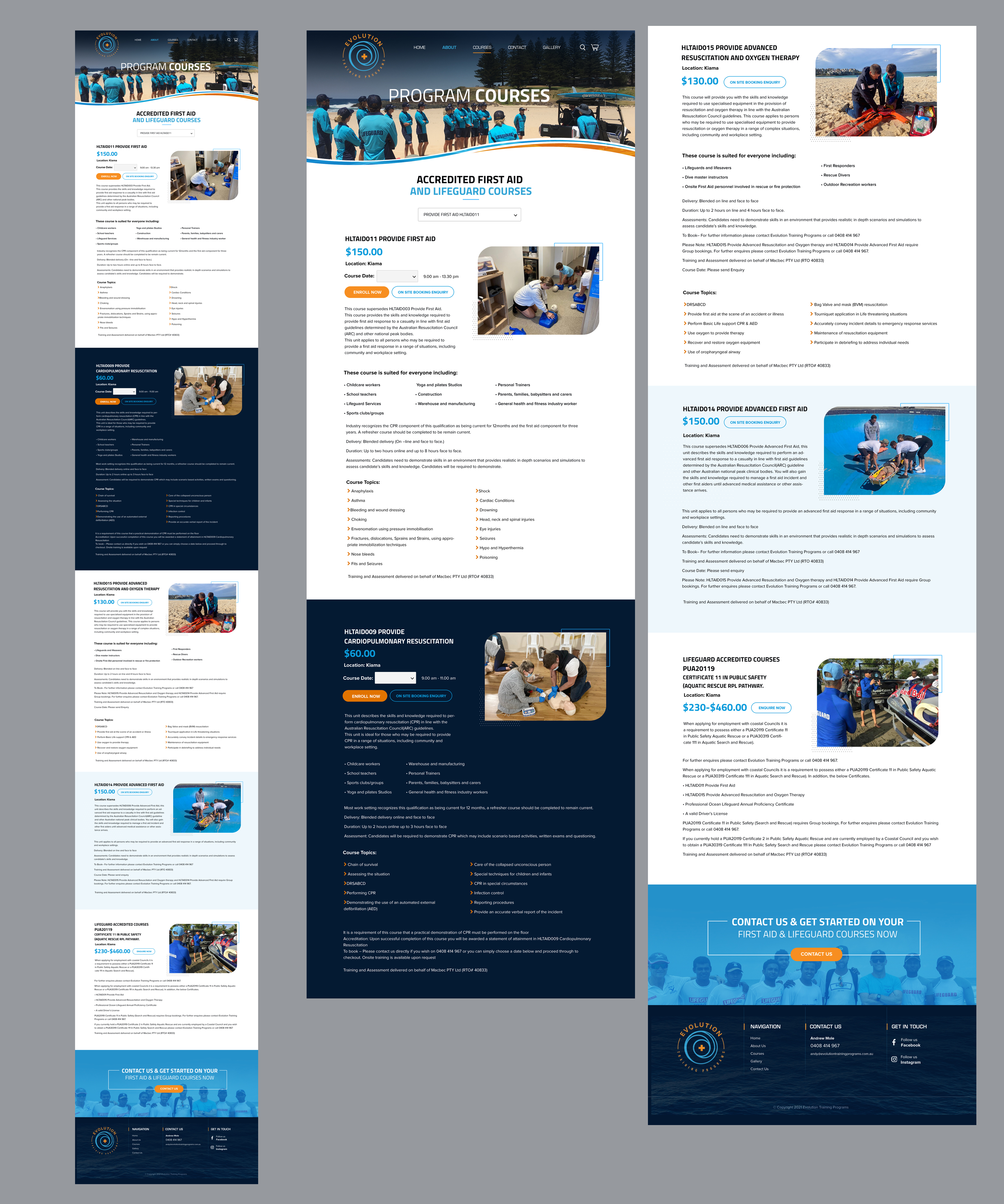 Web Design by Blue Sparrow for Evolution Training Programs | Design #28302735