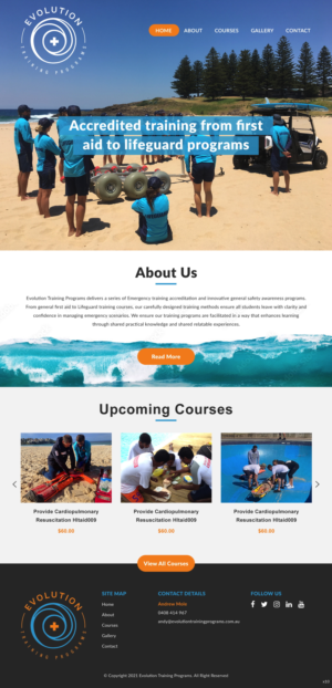 Web Design by pb for Evolution Training Programs | Design: #27776557
