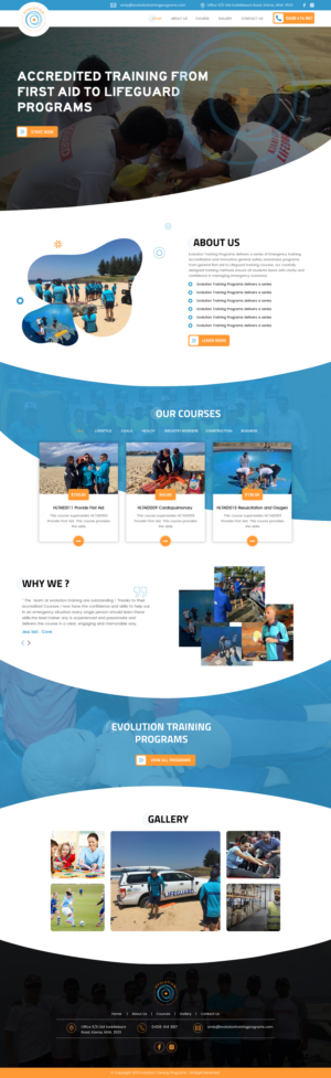 Web Design by rightway for Evolution Training Programs | Design: #27786922