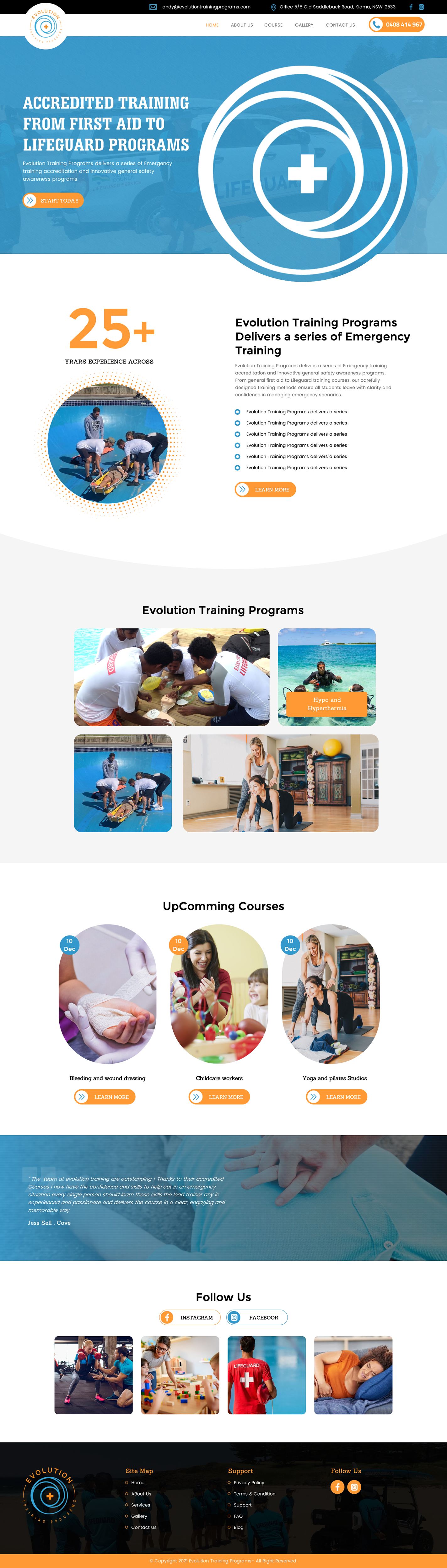 Diseño Web por rightway para Evolution Training Programs | Diseño #27786923