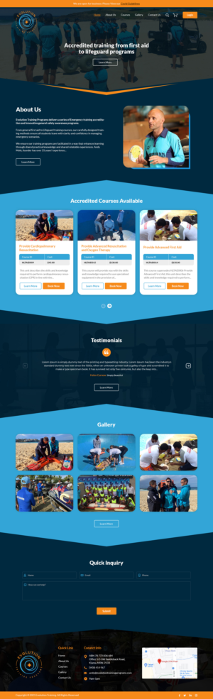 Web Design by Ved Web Services for Evolution Training Programs | Design: #27773341