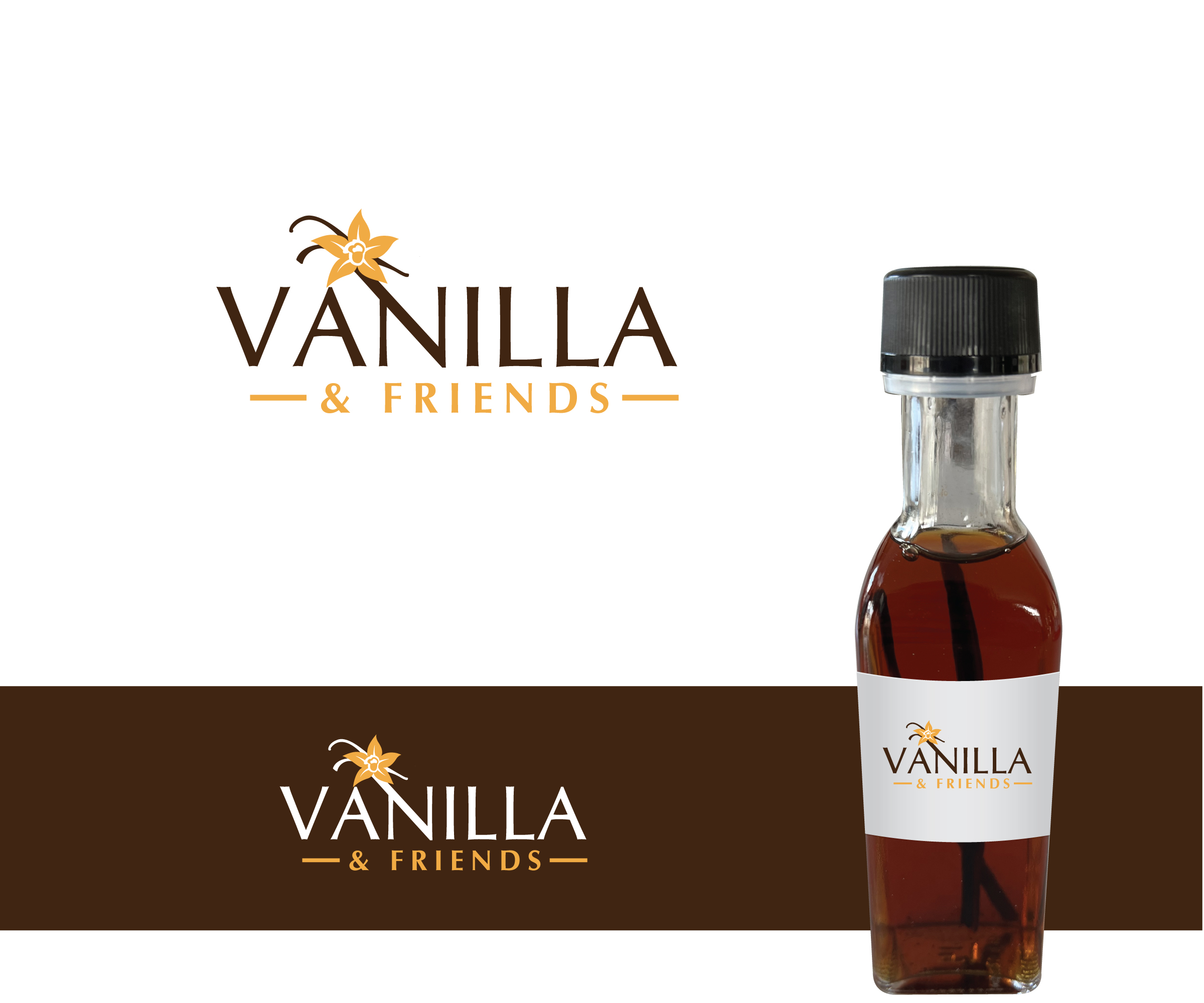 Logo Design by ecorokerz for Vanilla & Friends | Design #27784442