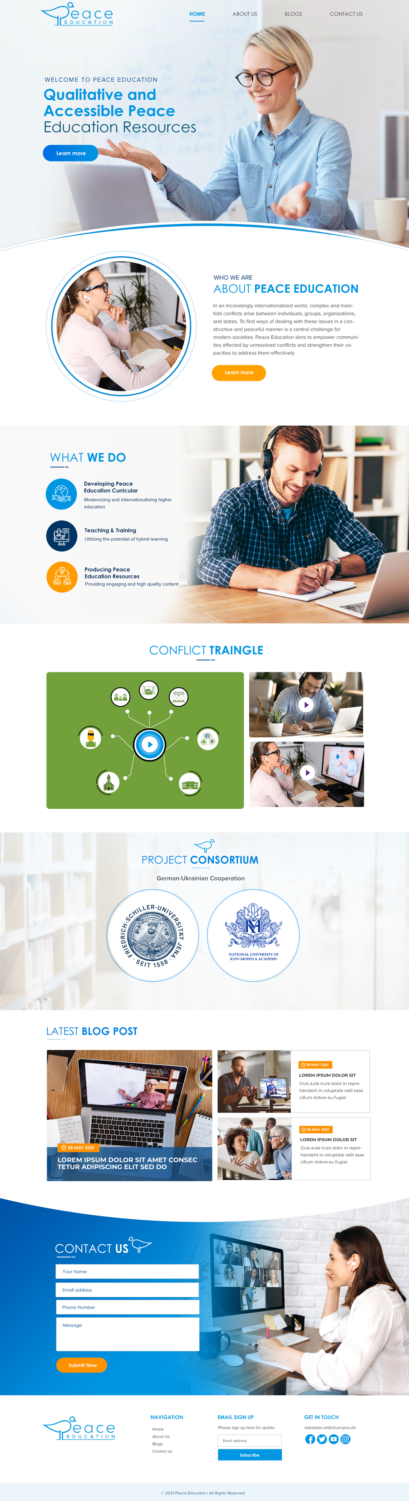 Diseño Web por Blue Sparrow para Friedrich-Schiller-Universität  | Diseño #27782653