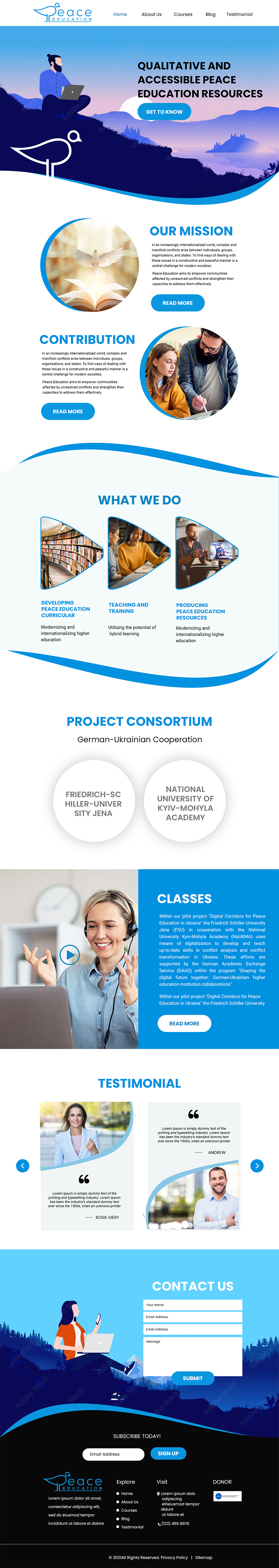 Web Design by MAHABA for Friedrich-Schiller-Universität  | Design #27786461