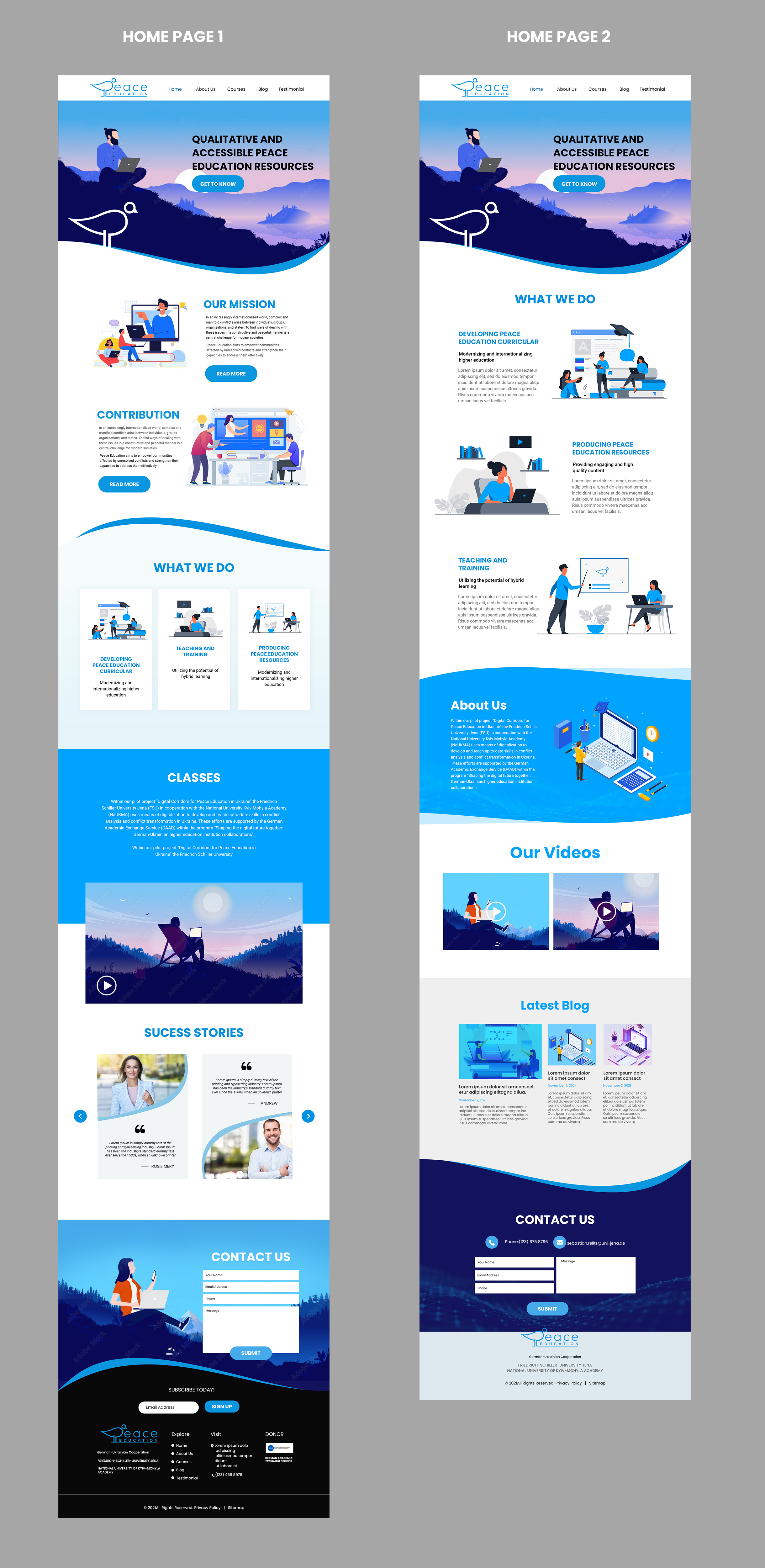 Web Design by MAHABA for Friedrich-Schiller-Universität  | Design #27789355