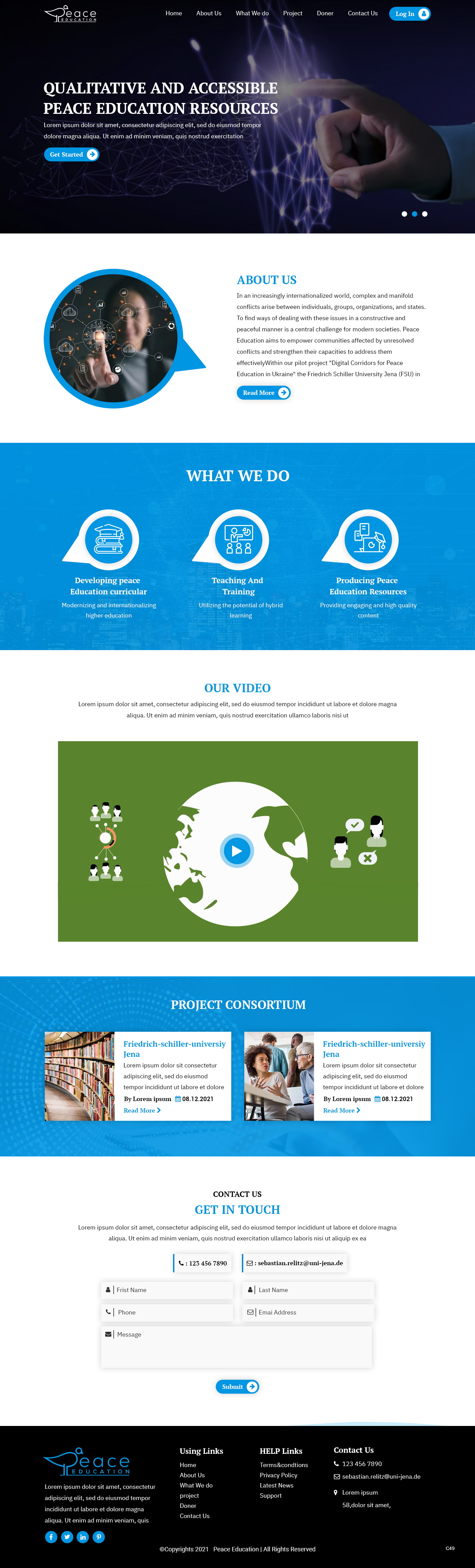 Web Design by pb for Friedrich-Schiller-Universität  | Design #27782168