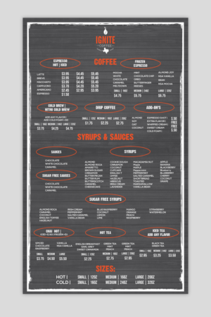 Menu Design by debdesign for this project | Design: #27797351