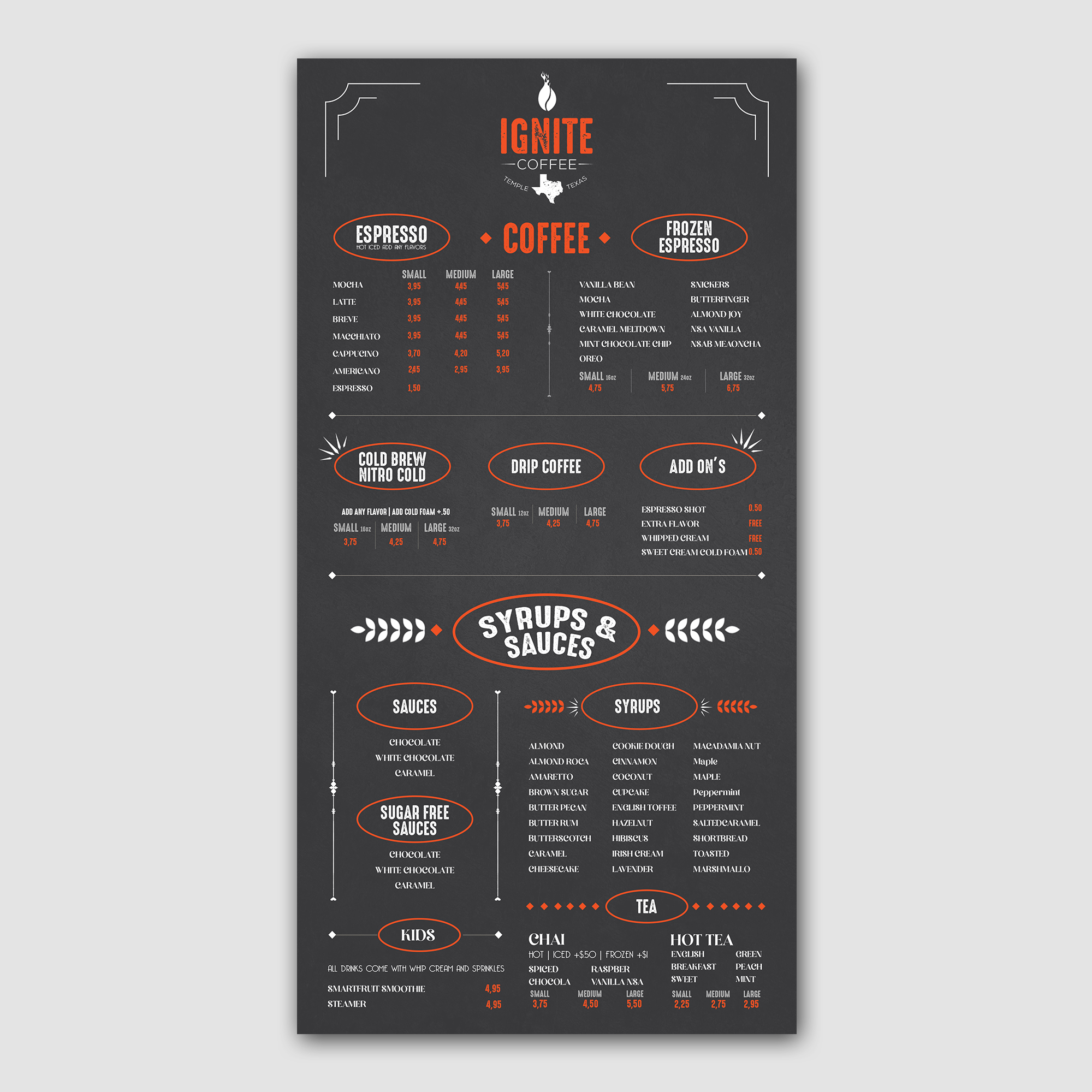 Menu Design by debdesign for this project | Design #27801104