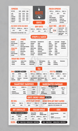 Design de Menu par sun_design pour ce projet | Design #27808562