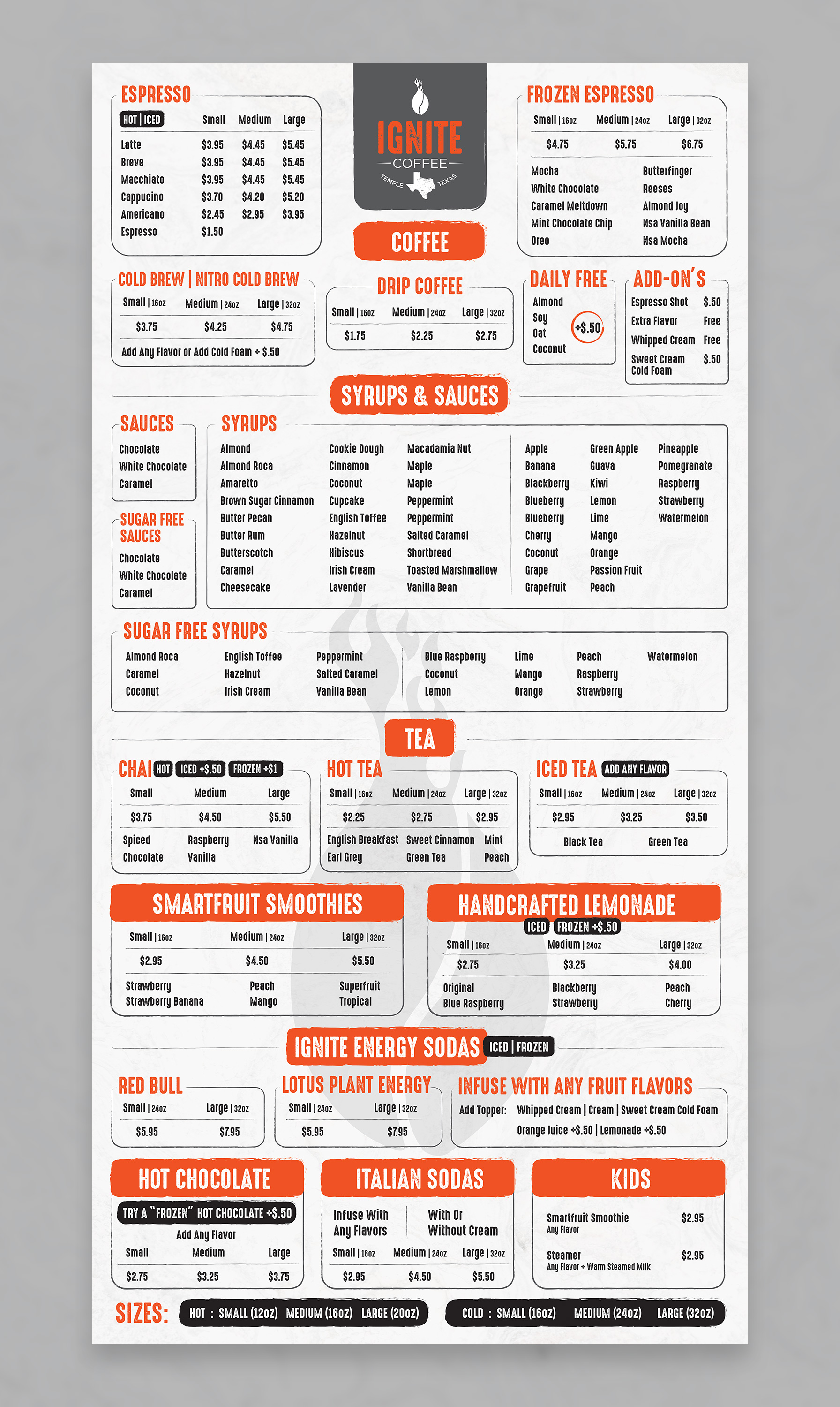 Diseño de Menú por sun_design para este proyecto | Diseño #27808897