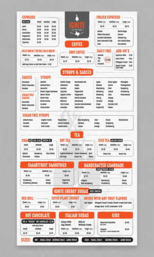 Design de Menu par sun_design pour ce projet | Design : #27808897
