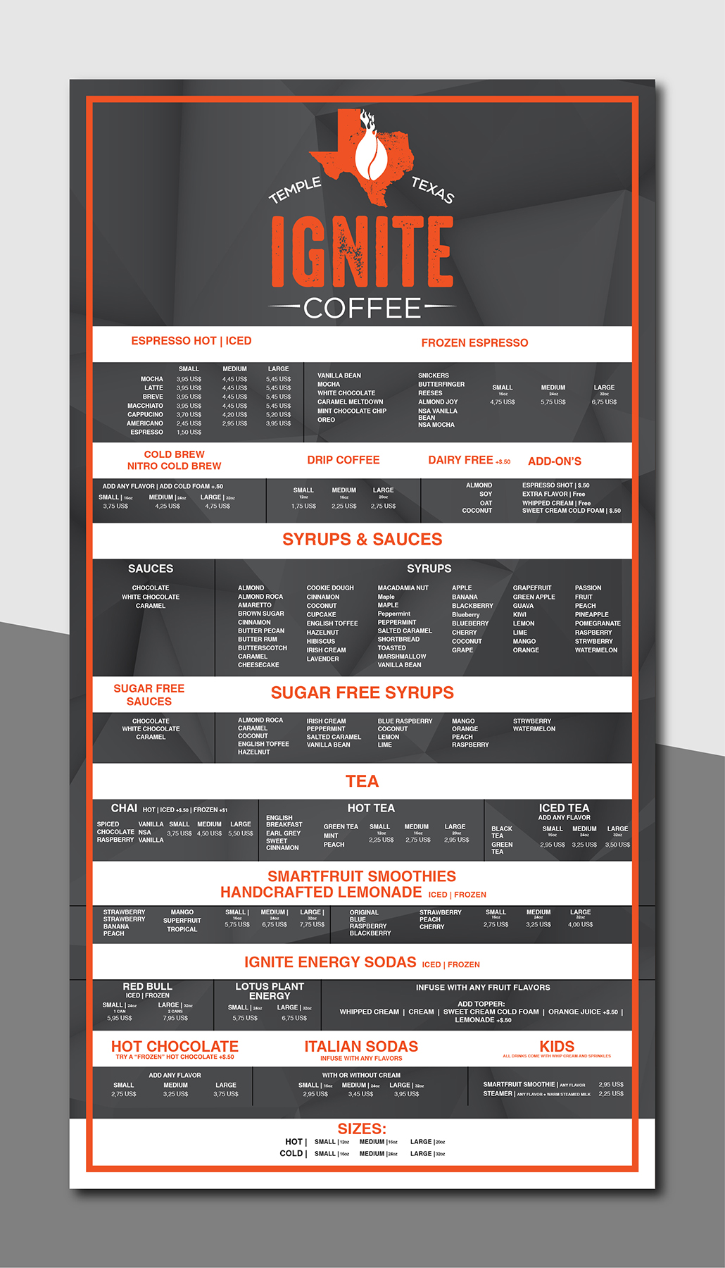 Menu Design by Deziners Zone for this project | Design #27781295