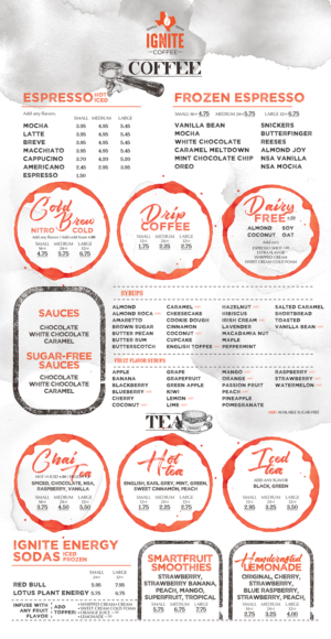 Menu Design by mrmrnjr for this project | Design: #27777905