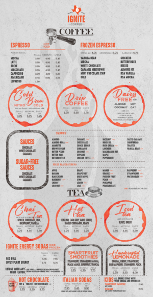 Menu Design by mrmrnjr for this project | Design: #27782617