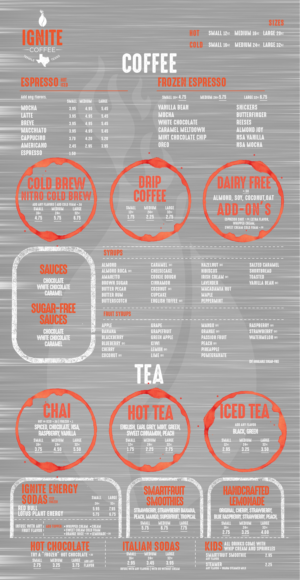 Menu Design by mrmrnjr for this project | Design: #27811934