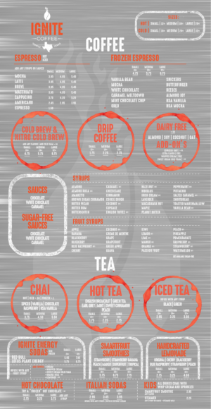 Menu Design by mrmrnjr for this project | Design: #27817506