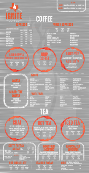 Menu Design by mrmrnjr for this project | Design: #27827486