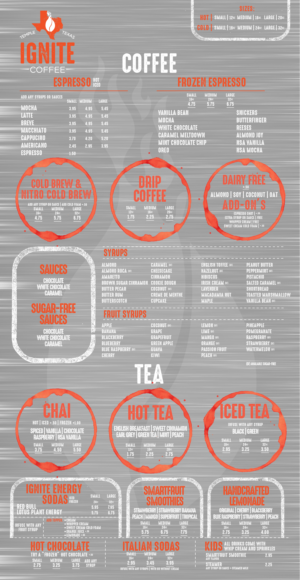 Menu Design by mrmrnjr for this project | Design: #27831307