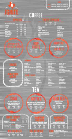 Menu Design by mrmrnjr for this project | Design: #27865106